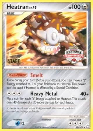 Heatran (30/146) (Regional Championships Staff) [Diamond & Pearl: Legends Awakened] | RetroPlay Games