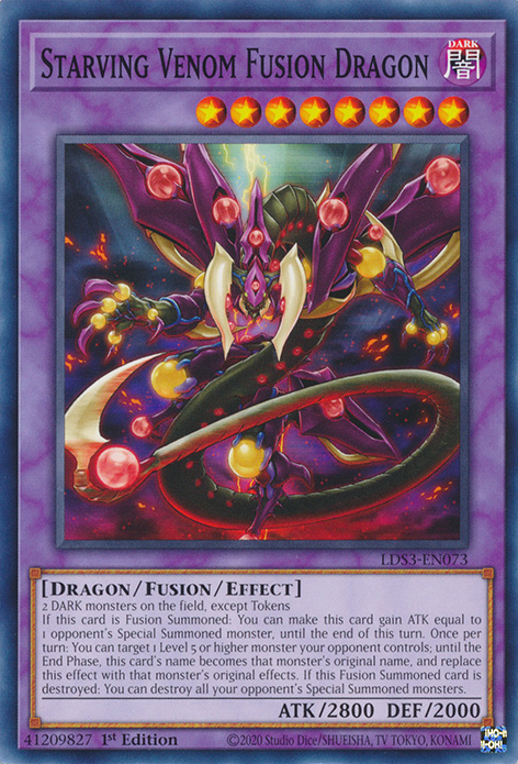 Starving Venom Fusion Dragon [LDS3-EN073] Common | RetroPlay Games