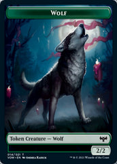 Blood // Wolf (014) Double-sided Token [Innistrad: Crimson Vow Tokens] | RetroPlay Games