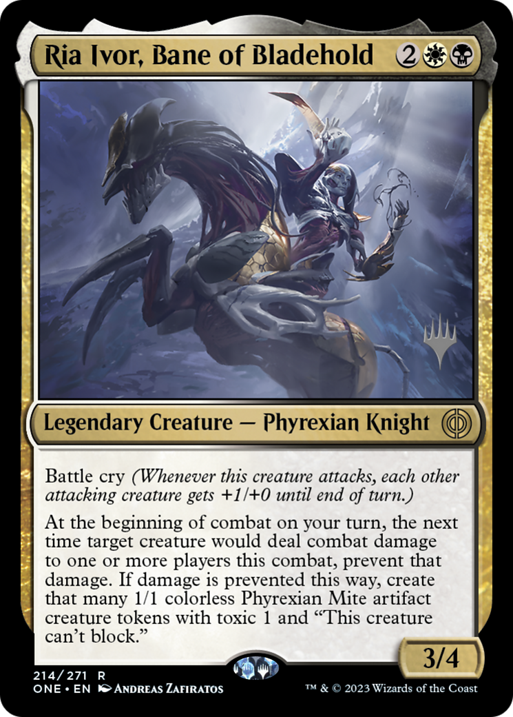 Ria Ivor, Bane of Bladehold (Promo Pack) [Phyrexia: All Will Be One Promos] | RetroPlay Games