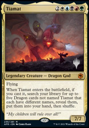 Tiamat (Promo Pack) [Dungeons & Dragons: Adventures in the Forgotten Realms Promos] | RetroPlay Games