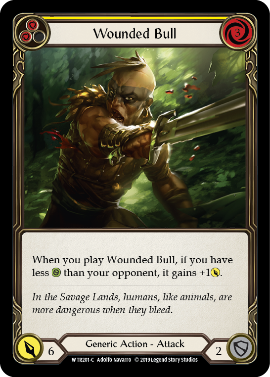 Wounded Bull (Yellow) [WTR201-C] (Welcome to Rathe)  Alpha Print Normal | RetroPlay Games