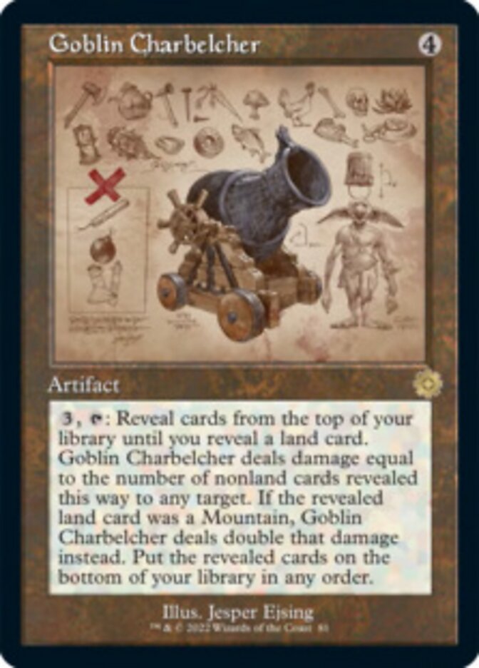 Goblin Charbelcher (Retro Schematic) [The Brothers' War Retro Artifacts] | RetroPlay Games