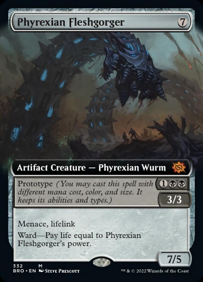 Phyrexian Fleshgorger (Extended Art) [The Brothers' War] | RetroPlay Games