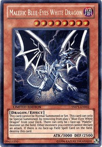 Malefic Blue-Eyes White Dragon [YMP1-EN002] Secret Rare | RetroPlay Games