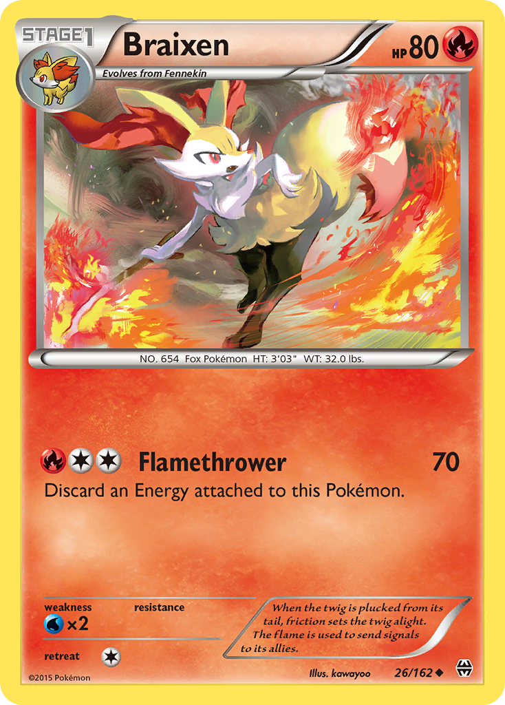 Braixen (26/162) [XY: BREAKthrough] | RetroPlay Games