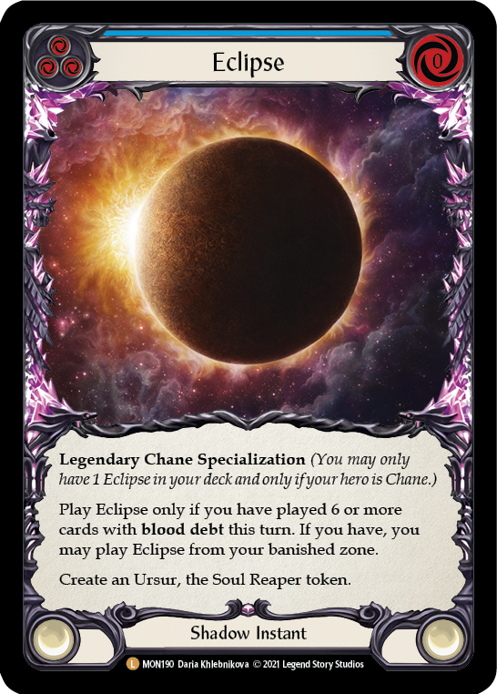 Eclipse [MON190-CF] (Monarch)  1st Edition Cold Foil | RetroPlay Games