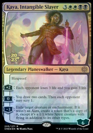 Kaya, Intangible Slayer [Phyrexia: All Will Be One Prerelease Promos] | RetroPlay Games