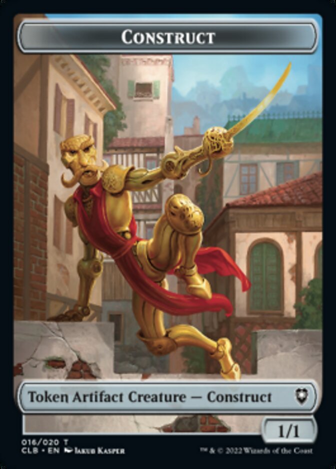 Treasure // Construct Double-sided Token [Commander Legends: Battle for Baldur's Gate Tokens] | RetroPlay Games