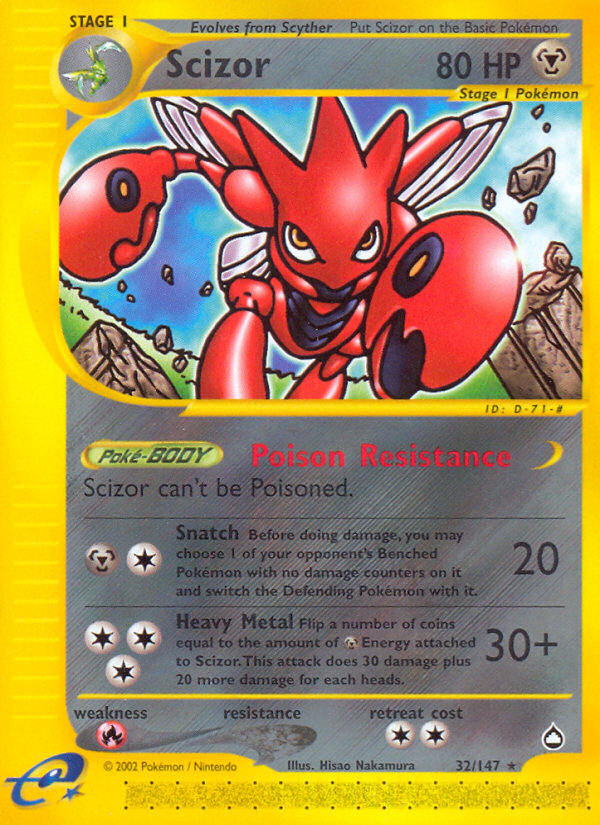 Scizor (32/147) [Aquapolis] | RetroPlay Games