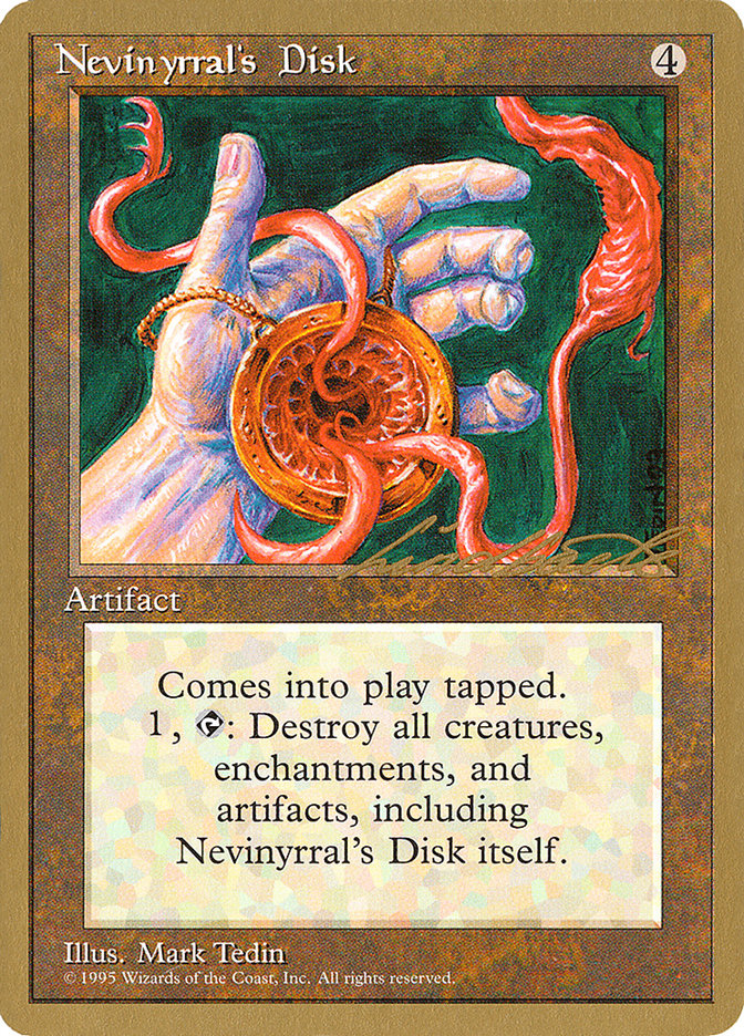 Nevinyrral's Disk (Leon Lindback) [Pro Tour Collector Set] | RetroPlay Games