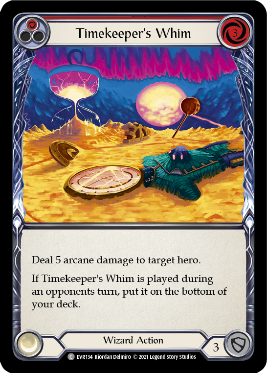 Timekeeper's Whim (Red) [EVR134] (Everfest)  1st Edition Rainbow Foil | RetroPlay Games