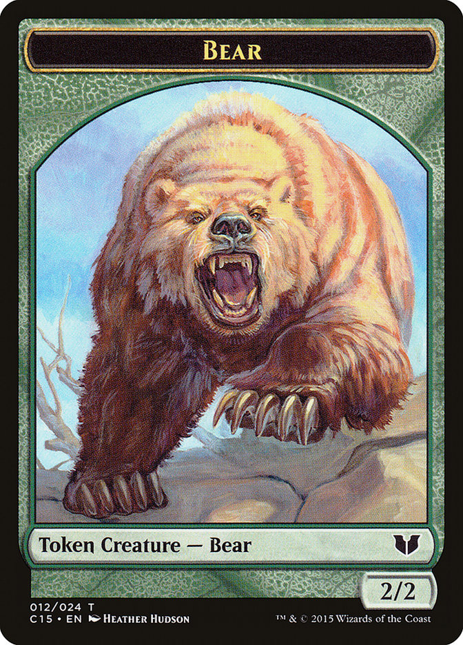 Bear // Spider Double-Sided Token [Commander 2015 Tokens] | RetroPlay Games