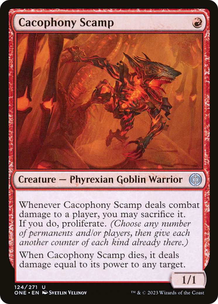 Cacophony Scamp [Phyrexia: All Will Be One] | RetroPlay Games