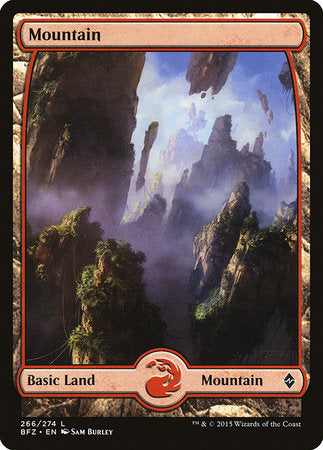 Mountain (266) - Full Art [Battle for Zendikar] | RetroPlay Games