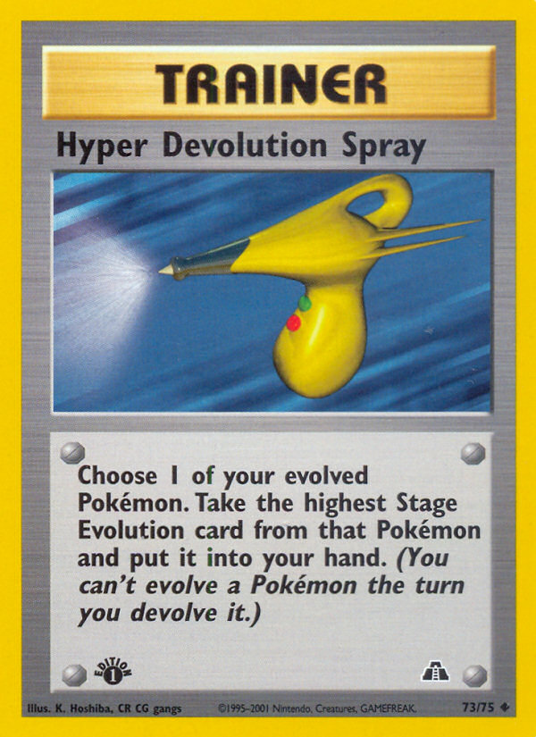 Hyper Devolution Spray (73/75) [Neo Discovery 1st Edition] | RetroPlay Games
