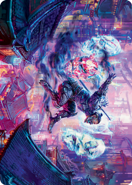 Thousand-Faced Shadow Art Card [Kamigawa: Neon Dynasty Art Series] | RetroPlay Games