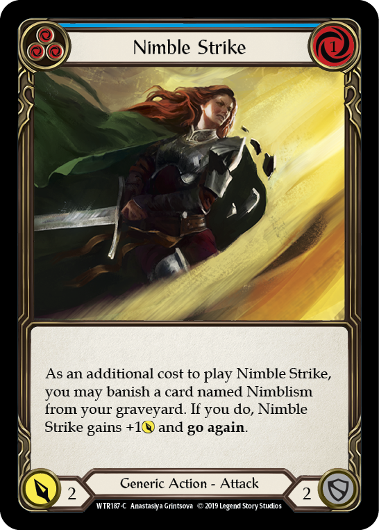 Nimble Strike (Blue) [WTR187-C] (Welcome to Rathe)  Alpha Print Normal | RetroPlay Games