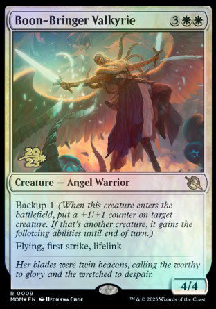 Boon-Bringer Valkyrie [March of the Machine Prerelease Promos] | RetroPlay Games