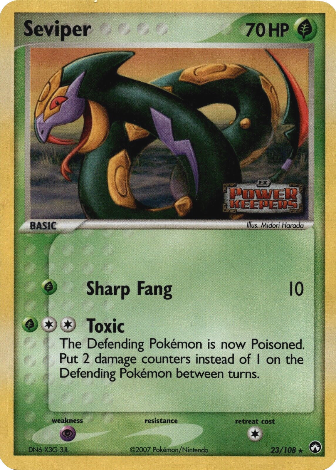 Seviper (23/108) (Stamped) [EX: Power Keepers] | RetroPlay Games