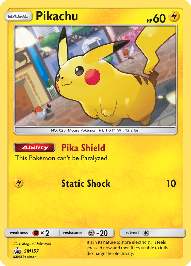 Pikachu (SM157) [Sun & Moon: Black Star Promos] | RetroPlay Games