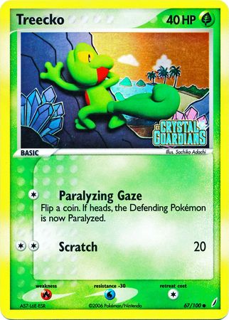 Treecko (67/100) (Stamped) [EX: Crystal Guardians] | RetroPlay Games