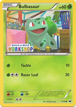 Bulbasaur (1/108) (Build A Bear Workshop Exclusive) [Black & White: Dark Explorers] | RetroPlay Games