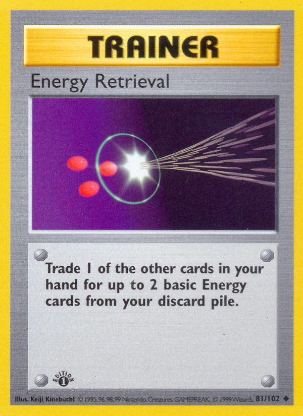 Energy Retrieval (81/102) (Shadowless) [Base Set 1st Edition] | RetroPlay Games