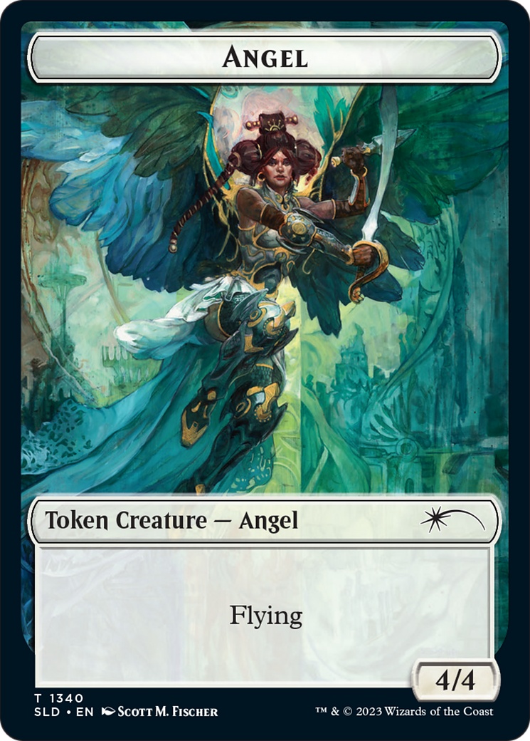 Angel (SLD) // Soldier (GRN) Double-Sided Token [Secret Lair: Angels Tokens] | RetroPlay Games