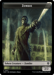 Copy // Zombie Double-Sided Token [Murders at Karlov Manor Commander Tokens] | RetroPlay Games