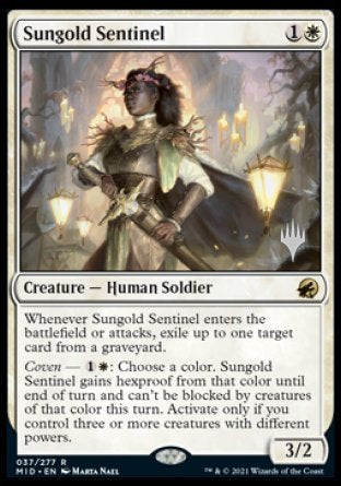 Sungold Sentinel (Promo Pack) [Innistrad: Midnight Hunt Promos] | RetroPlay Games