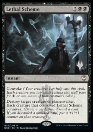 Lethal Scheme (Promo Pack) [Streets of New Capenna Commander Promos] | RetroPlay Games