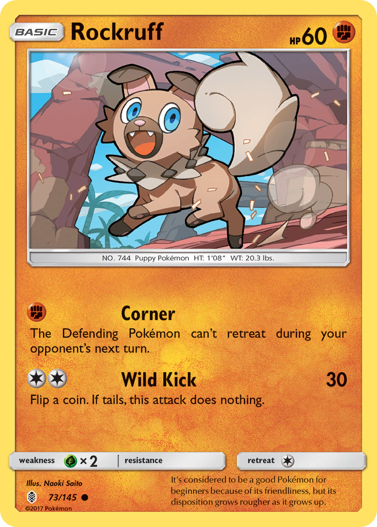 Rockruff (73/145) [Sun & Moon: Guardians Rising] | RetroPlay Games