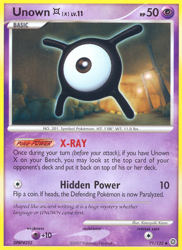 Unown X (71/132) [Diamond & Pearl: Secret Wonders] | RetroPlay Games