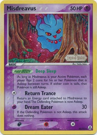 Misdreavus (40/92) (Stamped) [EX: Legend Maker] | RetroPlay Games