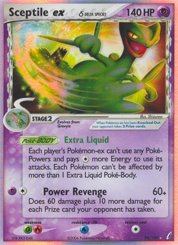 Sceptile ex (96/100) (Delta Species) [EX: Crystal Guardians] | RetroPlay Games