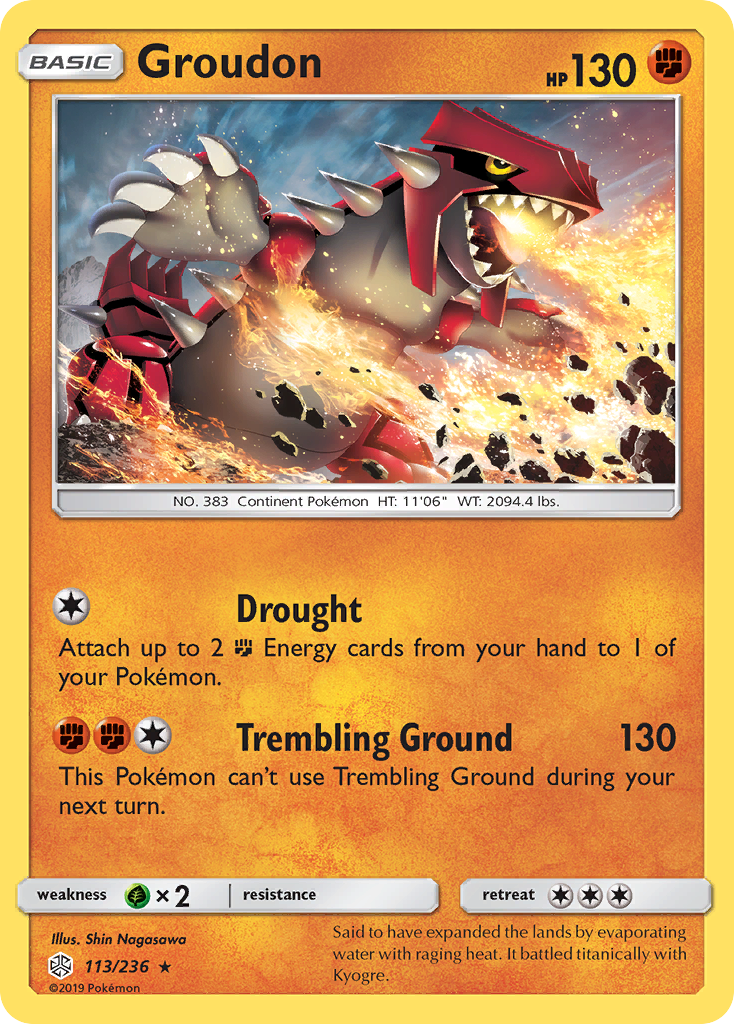 Groudon (113/236) [Sun & Moon: Cosmic Eclipse] | RetroPlay Games