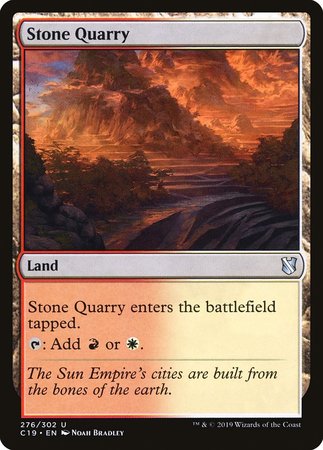Stone Quarry [Commander 2019] | RetroPlay Games