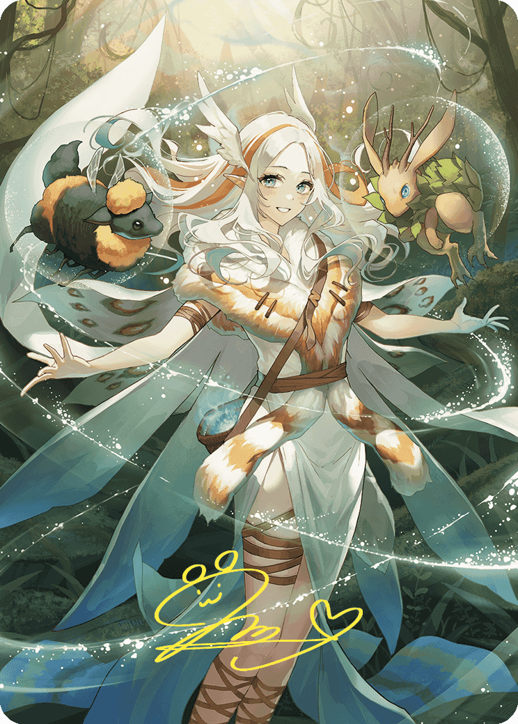 Greater Auramancy Anime Art Card (Gold-Stamped Signature) [Wilds of Eldraine Art Series] | RetroPlay Games