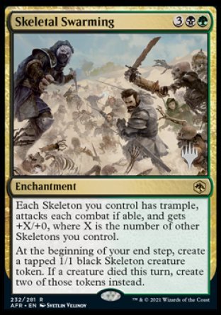 Skeletal Swarming (Promo Pack) [Dungeons & Dragons: Adventures in the Forgotten Realms Promos] | RetroPlay Games