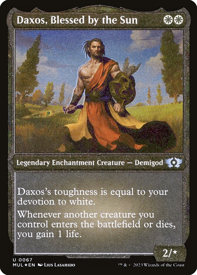 Daxos, Blessed by the Sun (Foil Etched) [Multiverse Legends] | RetroPlay Games