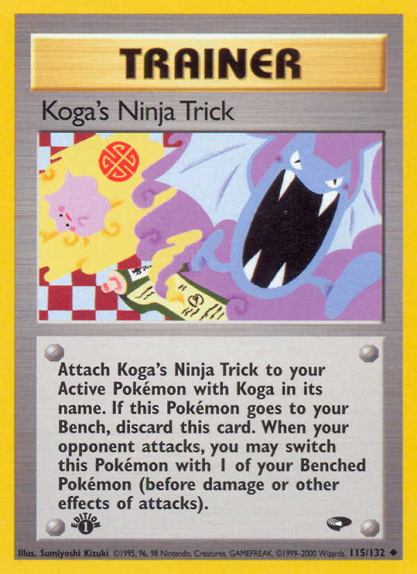 Koga's Ninja Trick (115/132) [Gym Challenge 1st Edition] | RetroPlay Games