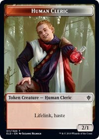 Human Cleric // Food (17) Double-sided Token [Throne of Eldraine Tokens] | RetroPlay Games