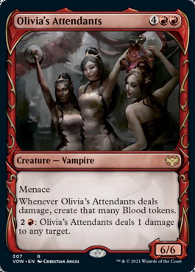 Olivia's Attendants (Showcase Fang Frame) [Innistrad: Crimson Vow] | RetroPlay Games