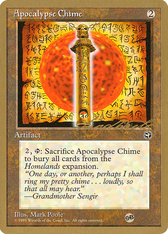 Apocalypse Chime (Leon Lindback) (SB) [Pro Tour Collector Set] | RetroPlay Games