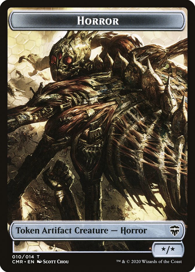 Horror Token [Commander Legends Tokens] | RetroPlay Games