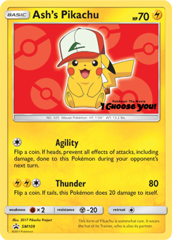 Ash's Pikachu (SM109) [Sun & Moon: Black Star Promos] | RetroPlay Games