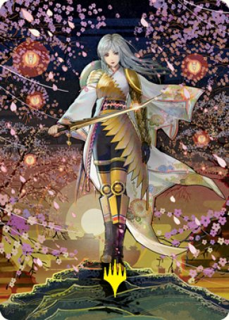 The Wandering Emperor 2 Art Card (Gold-Stamped Signature) [Kamigawa: Neon Dynasty Art Series] | RetroPlay Games