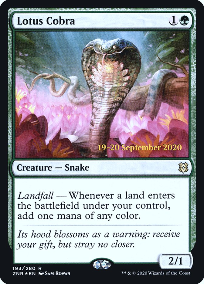 Lotus Cobra  [Zendikar Rising Prerelease Promos] | RetroPlay Games