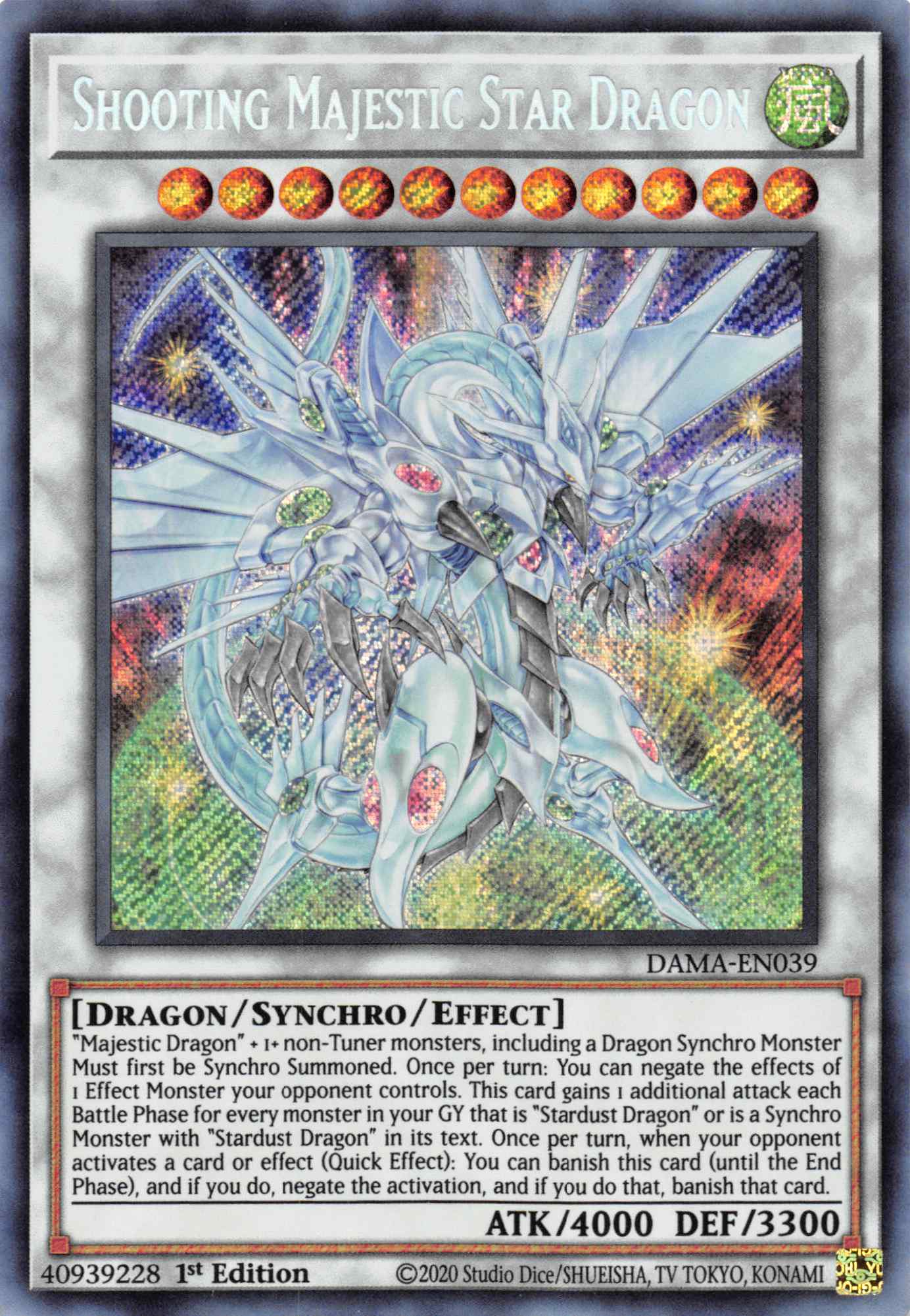 Shooting Majestic Star Dragon [DAMA-EN039] Secret Rare | RetroPlay Games